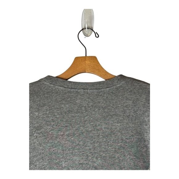 J Crew Sweatshirt Women Small Gray Cotton‎ Rhinestone Embellished Top Preppy - Picture 5 of 9